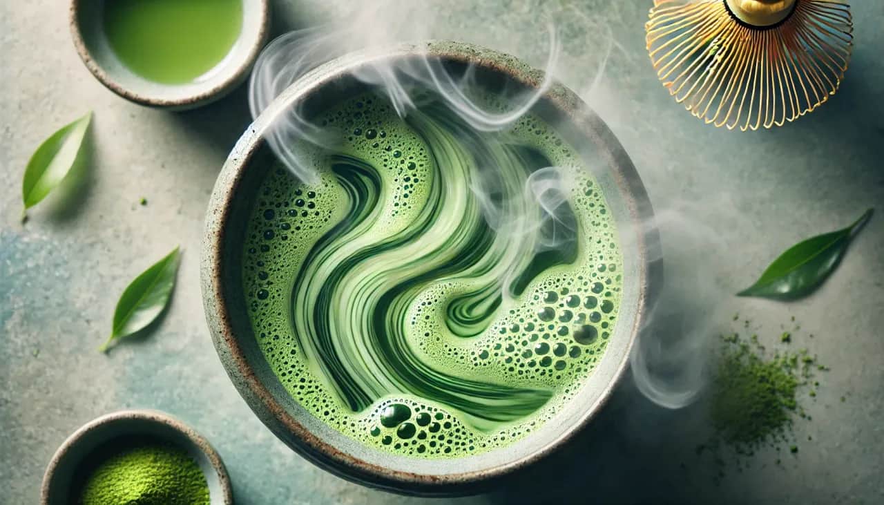 Matcha: Kofeina, L-teanina i unikalne pobudzenie. Ile jej jest?